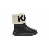 Karl Lagerfeld dámské polokozačky KL44550 Black Lthr/Textile