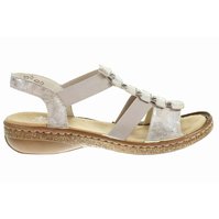 Rieker dámské sandály 62850-90 metallic